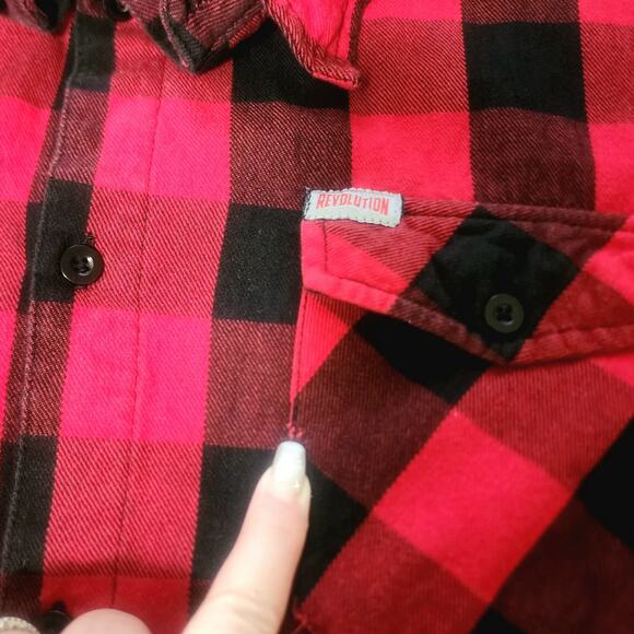 Revolution Gear Shirt By UNIK Men 4XL Flannel Plaid Lumberjack Button-down cabin - Picture 11 of 11